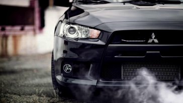 mitsubishi with smoke live wallpaper