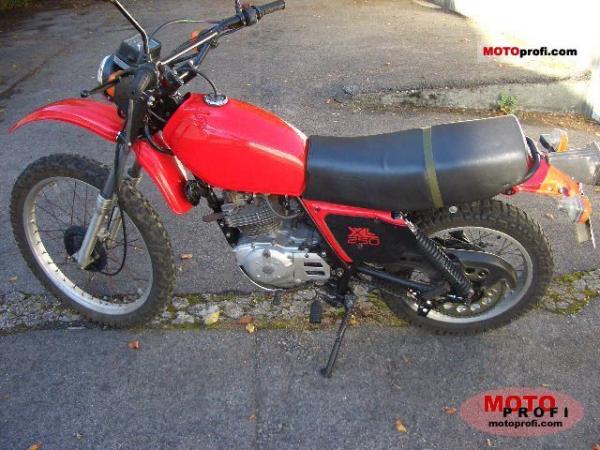 Honda XL250R (reduced effect)