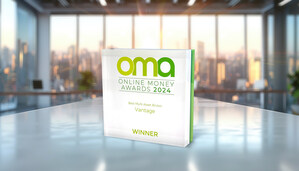 A Vantage Markets foi distinguida com o prémio de "Melhor Corretora Multiativos" nos Online Money Awards 2024