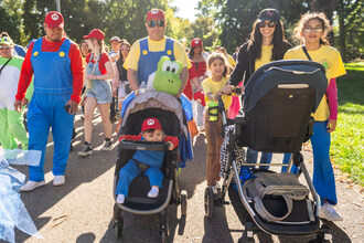 A family at the 2023 Step Up Walk