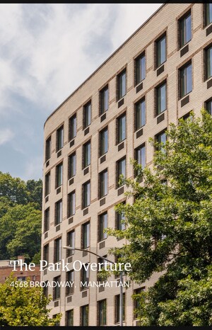 'The Park Overture' at 4568 Broadway: Park-front, Boutique Luxury Rentals in Washington Heights Open for Leasing