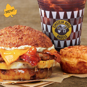 Cheat on Pumpkin Spice: Einstein Bros. Bagels launches new "Fall Flavor Fling" Combo featuring Maplehouse Egg Sandwich