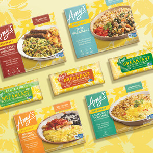 Amy's Kitchen is taking Breakfast to a New Level with its Debut Line of Clean Comfort Classics in the Frozen Aisle this Fall