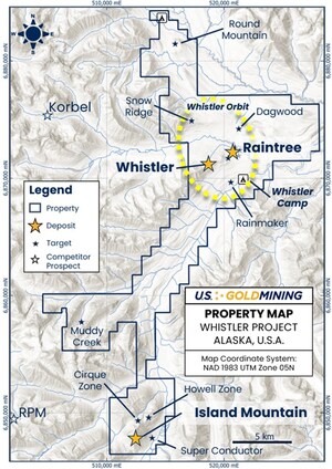 GoldMining Subsidiary, U.S. GoldMining More Than Doubles Indicated Mineral Resource Estimate to 6.48 Million AuEq Oz with an Additional 4.16 Million AuEq Oz Inferred for the Whistler Project, Alaska