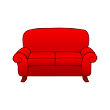 Sofa coloring pages