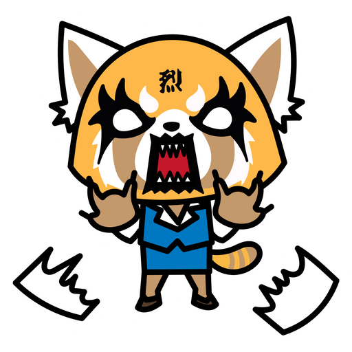 Aggretsuko Meme Sticker