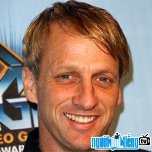 Skateboarder Tony Hawk