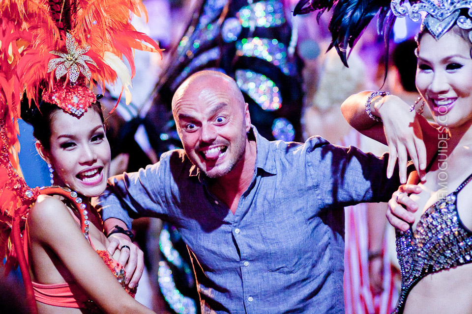 Close encounter with ladyboys in Phuket's Bangla Road.