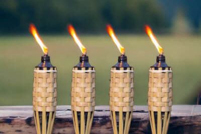 The London Candle Company Tiki Torches