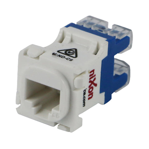 RJ45 - Cat 6 Data Jack - White