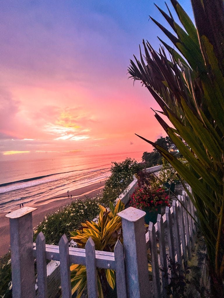 Sunset from Varkala North Cliff