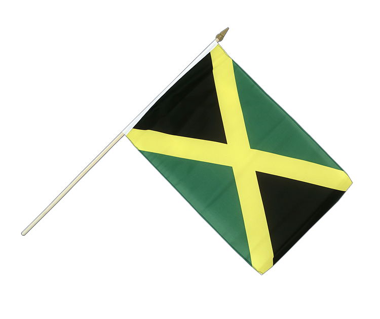 Jamaika Stockflagge 30 x 45 cm