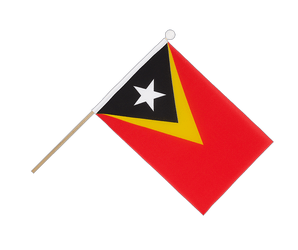 East Timor Hand Waving Flag 6x9"