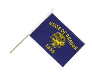 Oregon Hand Waving Flag 6x9"