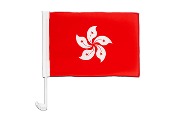 Hong Kong Car Flag 12x16"