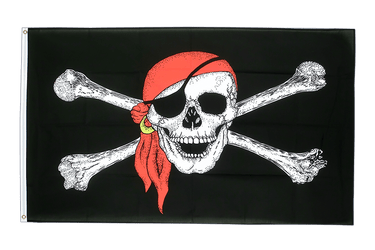 Pirat Kopftuch Flagge 150 x 250 cm