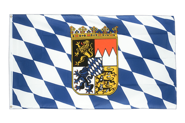 Bayern mit Wappen Flagge 150 x 250 cm