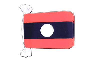 Laos Flag Bunting 6x9", 9 m