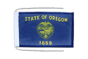 Oregon Flag with ropes 8x12"