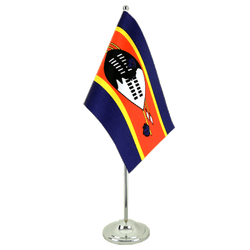 Swaziland Satin Table Flag 6x9"