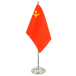 Drapeau de table URSS 15 x 22 cm, prestige