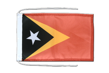 East Timor Flag with ropes 8x12"