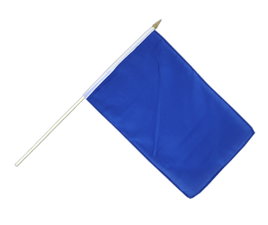 Blaue Stockflagge 30 x 45 cm