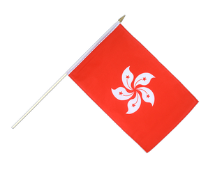 Hong Kong Hand Waving Flag 12x18"