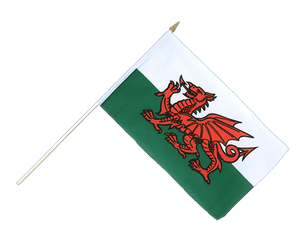 Wales Stockflagge 30 x 45 cm