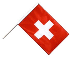 Schweiz Stockflagge PRO 60 x 90 cm