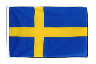 Schweden Hohlsaum Flagge ECO 60 x 90 cm