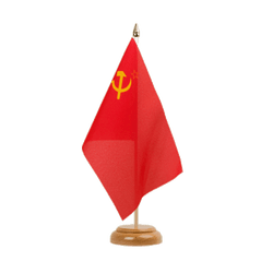 Drapeau de table URSS 15 x 22 cm, bois