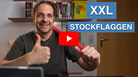 XXL Stockflaggen