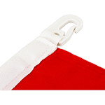 Carabiner hook, top, plastic, white