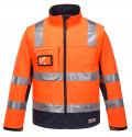 hi vis softshell winter safety jacket