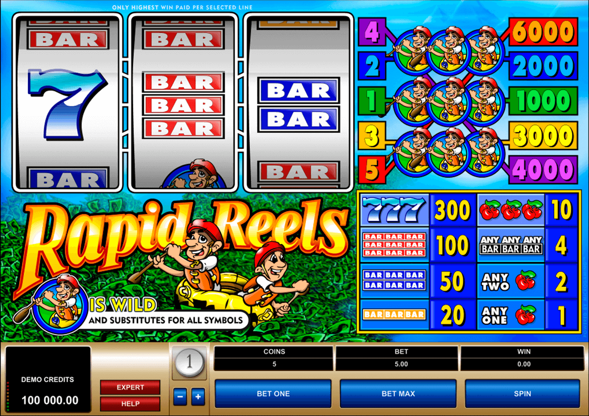 rapid reels microgaming automat pa nett 