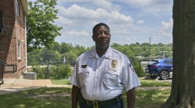 Troy Doyle, Chief of Police in Ferguson, poses for photo during during a community meet and greet at the the Park Ridge Apartments on Friday June 21, 2024.