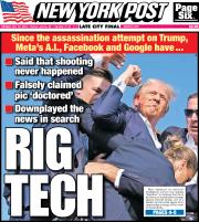 July 30, 2024 New York Post Front Cover