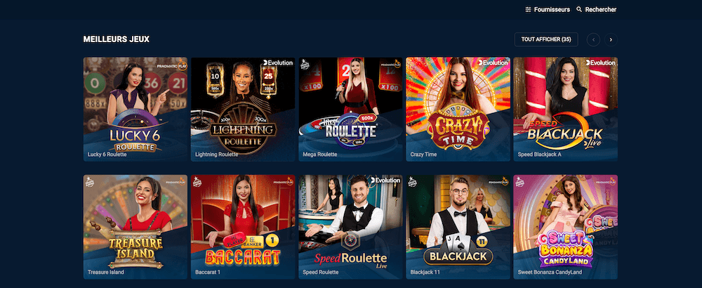 Pinnacle Casino en direct