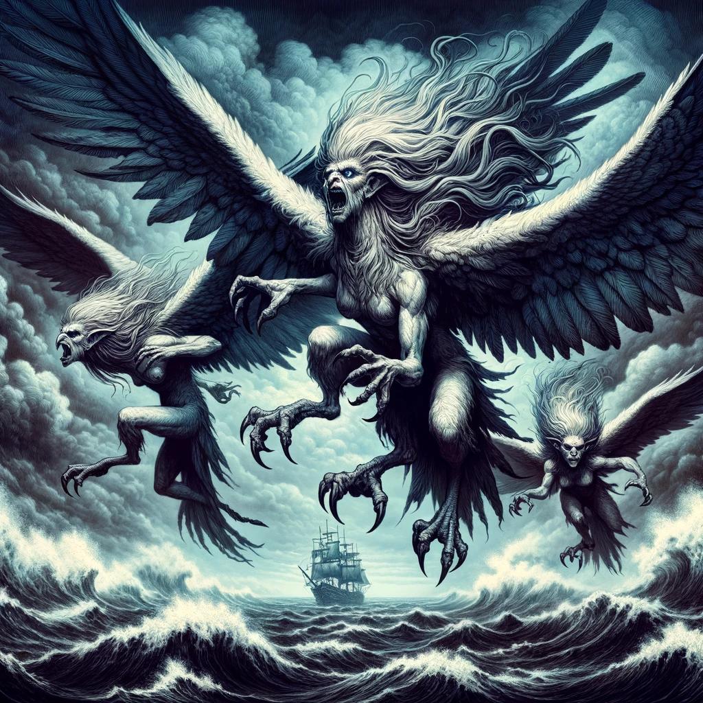 The Harpies: Messengers of the Gods in Greek Mythology