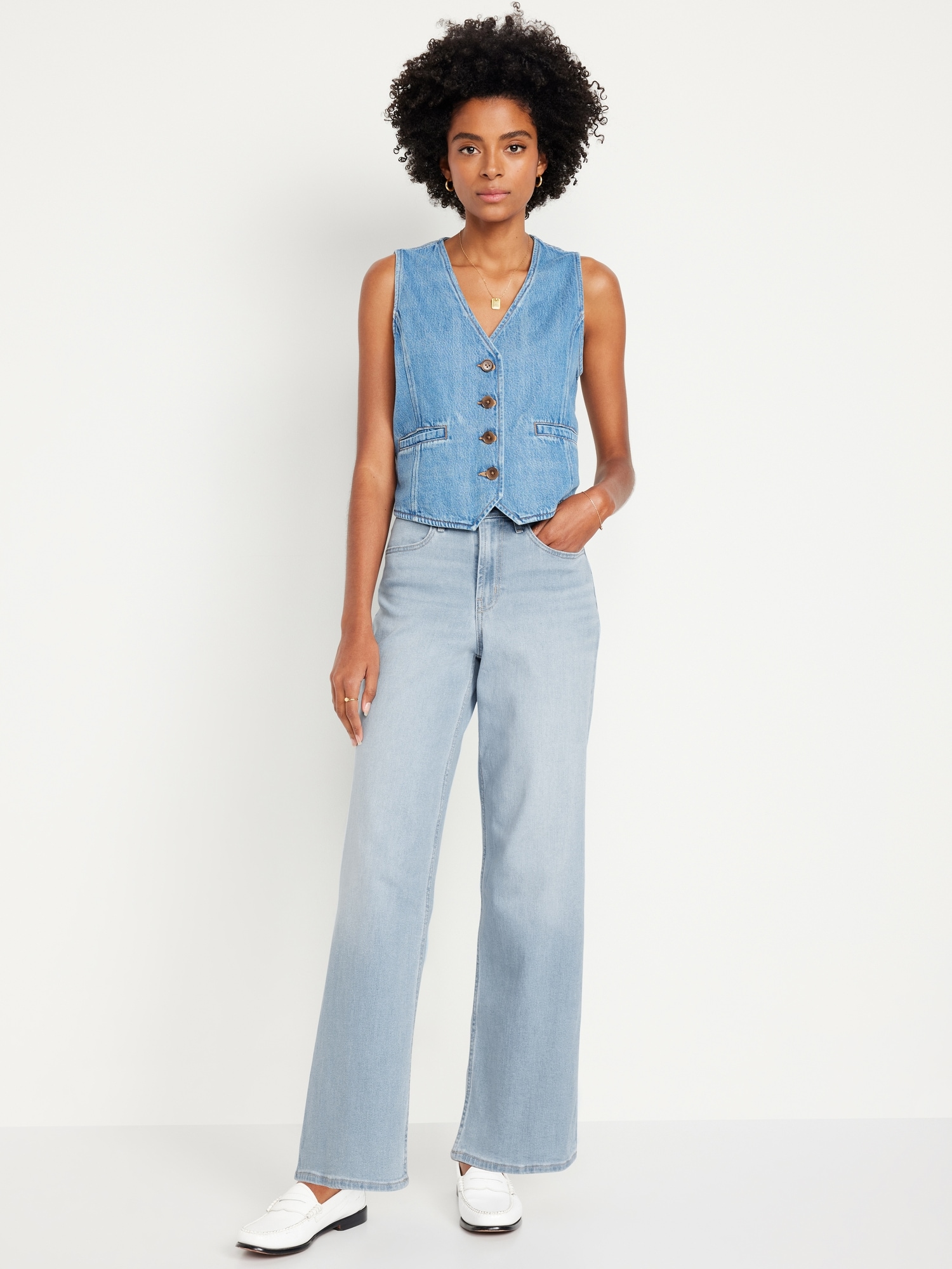 High-Waisted Wow Wide-Leg Jeans