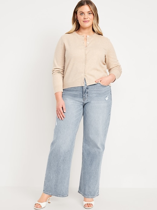 Image number 7 showing, Extra High-Waisted Sky-Hi Wide-Leg Jeans