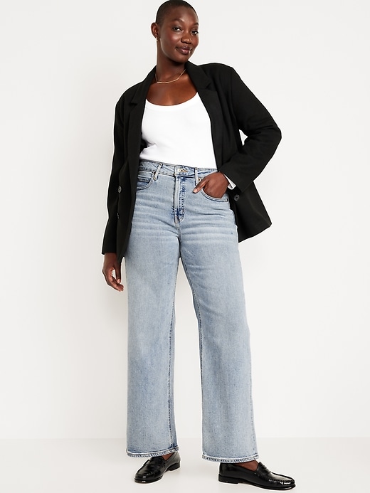 Image number 5 showing, Extra High-Waisted Sky-Hi Wide-Leg Jeans