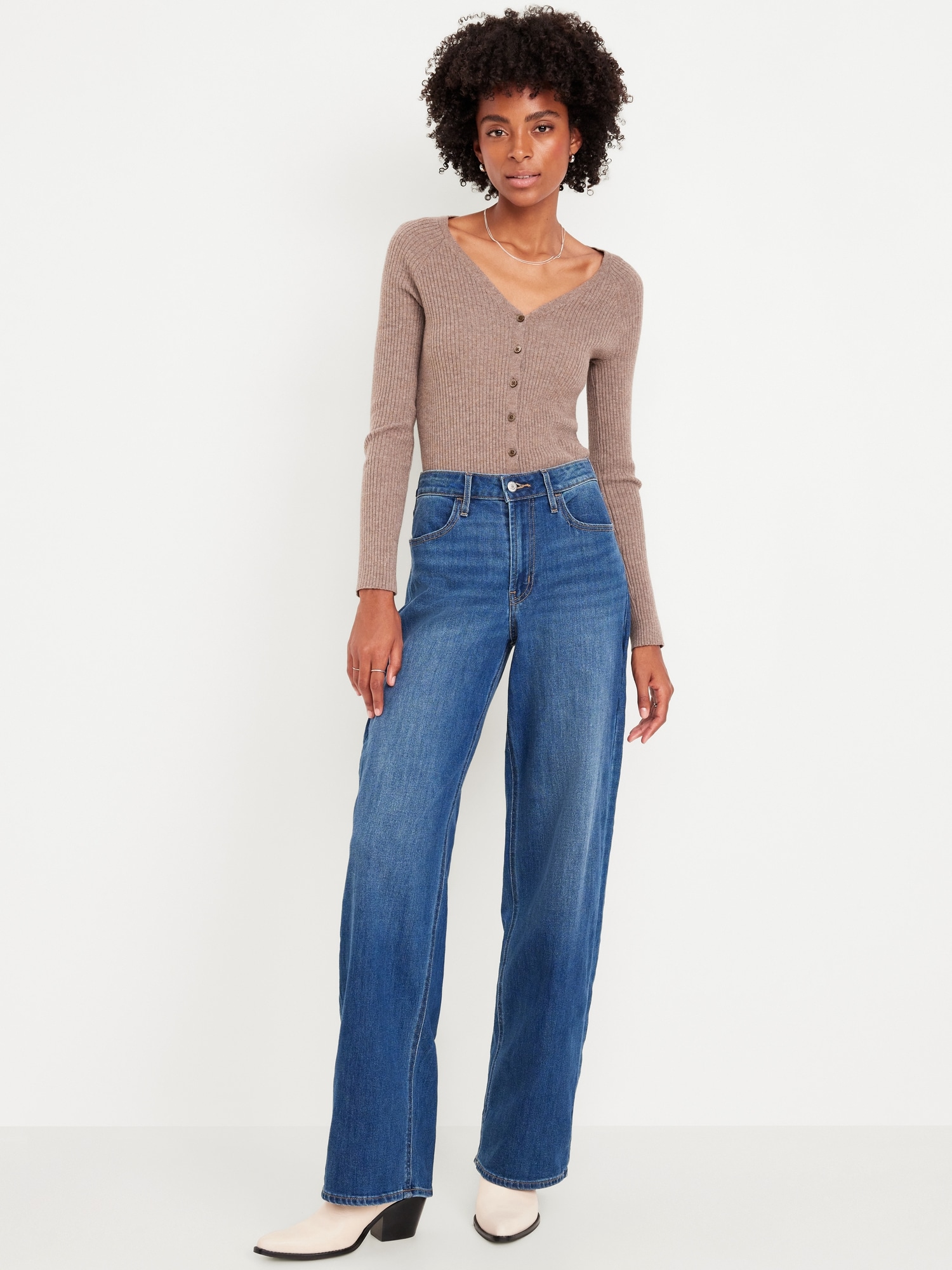 High-Waisted Wow Wide-Leg Jeans