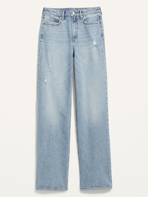 Image number 4 showing, Extra High-Waisted Sky-Hi Wide-Leg Jeans