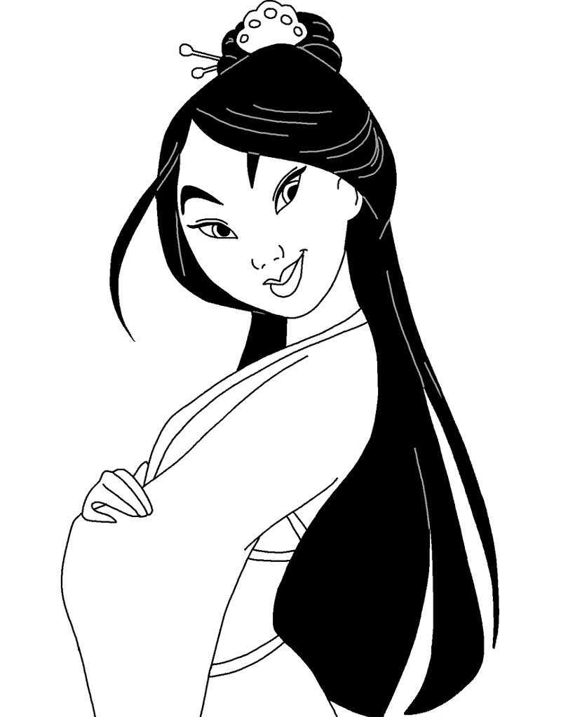 Mulan Printable Coloring Pages