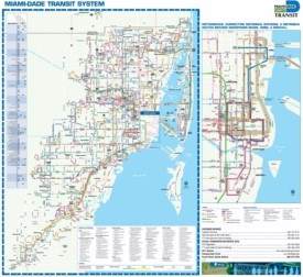 Miami transport map