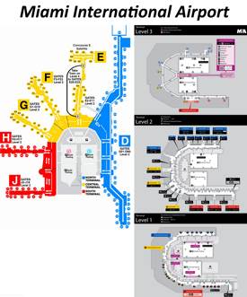 Miami International Airport Map