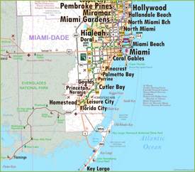 Miami Dade Road Map