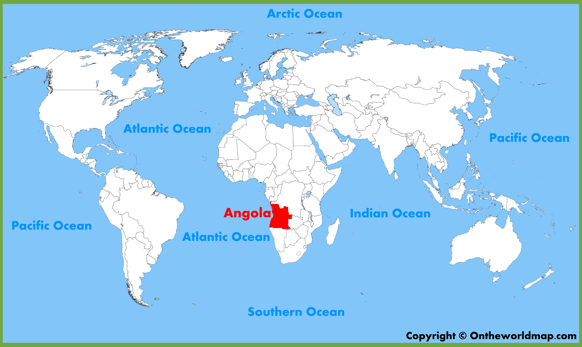 Angola Location On The World Map - vrogue.co